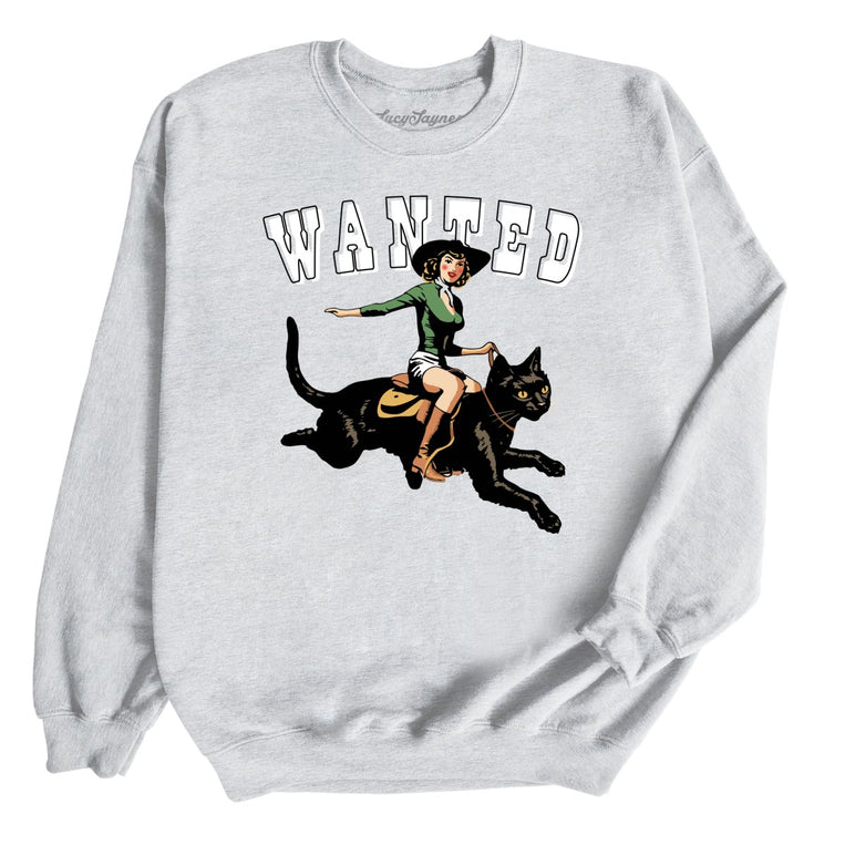 Wanted Graphic Sweatshirt - Ash