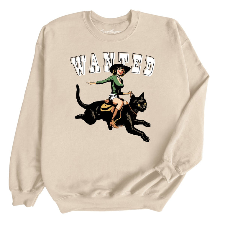 Wanted Graphic Sweatshirt - Sand