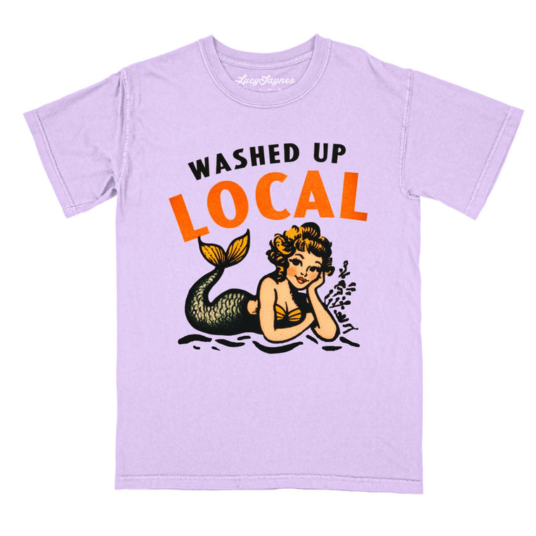 Washed Up Local Comfort Colors Graphic Tee - Orchid