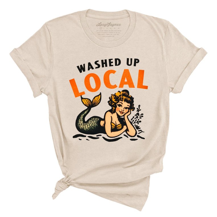 Washed Up Local Graphic Tee - Soft Cream