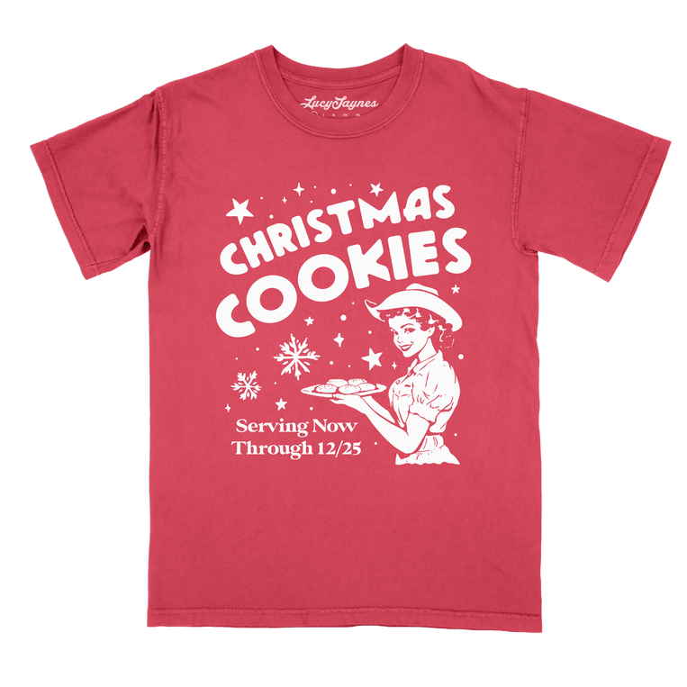 Christmas Cookies Comfort Colors Graphic Tee - Watermelon