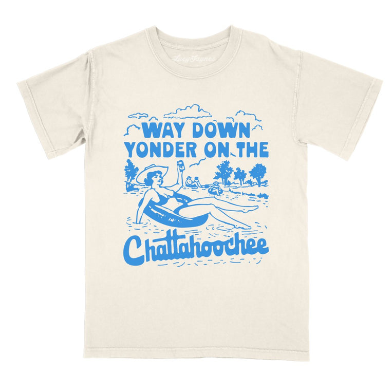 Way Down Yonder On The Chattahoochee Comfort Colors Graphic Tee - Ivory