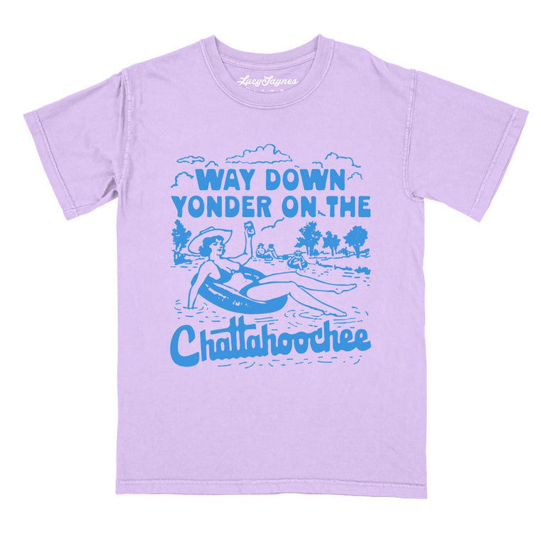 Way Down Yonder On The Chattahoochee Comfort Colors Graphic Tee - Orchid