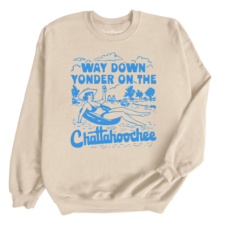 Way Down Yonder On The Chattahoochee Graphic Sweatshirt - Sand