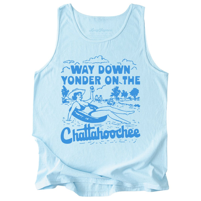 Way Down Yonder On The Chattahoochee Comfort Colors Graphic Tank Top
