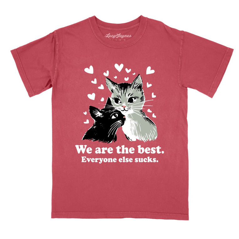 We Are The Best Comfort Colors Graphic Tee - Crimson