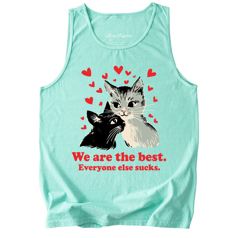 We Are The Best Comfort Colors Graphic Tank Top - Island Reef