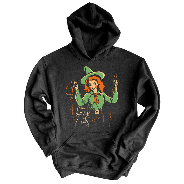 Western Witch Graphic Hoodie - Charcoal Heather