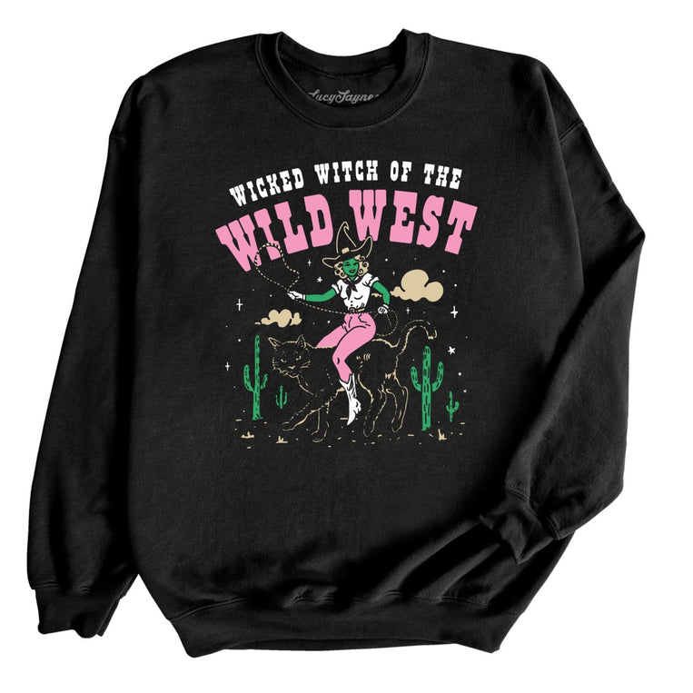 Wicked Witch Of The Wild West Graphic Sweatshirt - Black