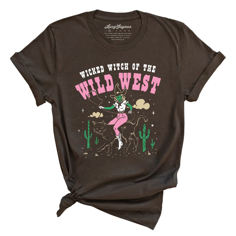Wicked Witch Of The Wild West Graphic Tee - Brown
