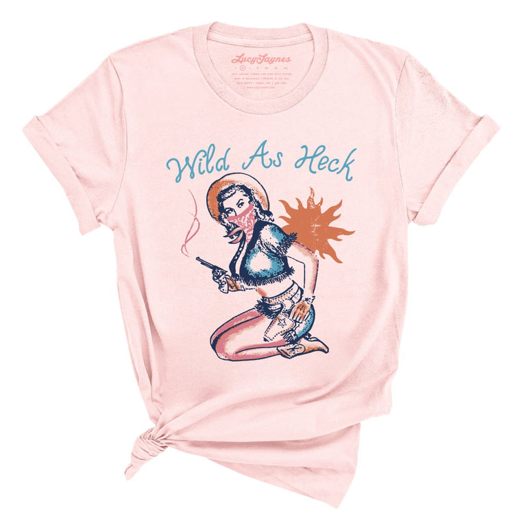 Wild as Heck Graphic Tee - Soft Pink