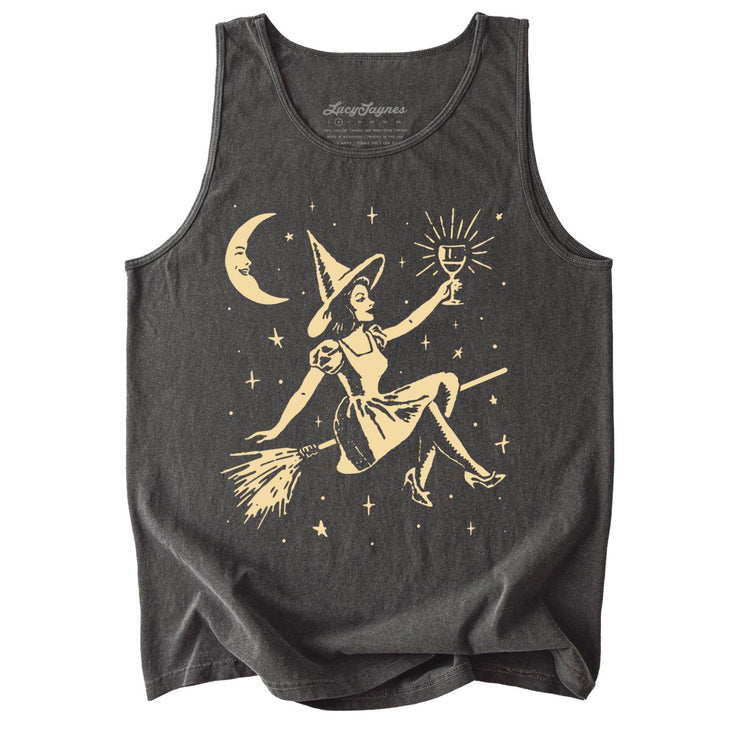 Witchy Wine Comfort Colors Tank Top