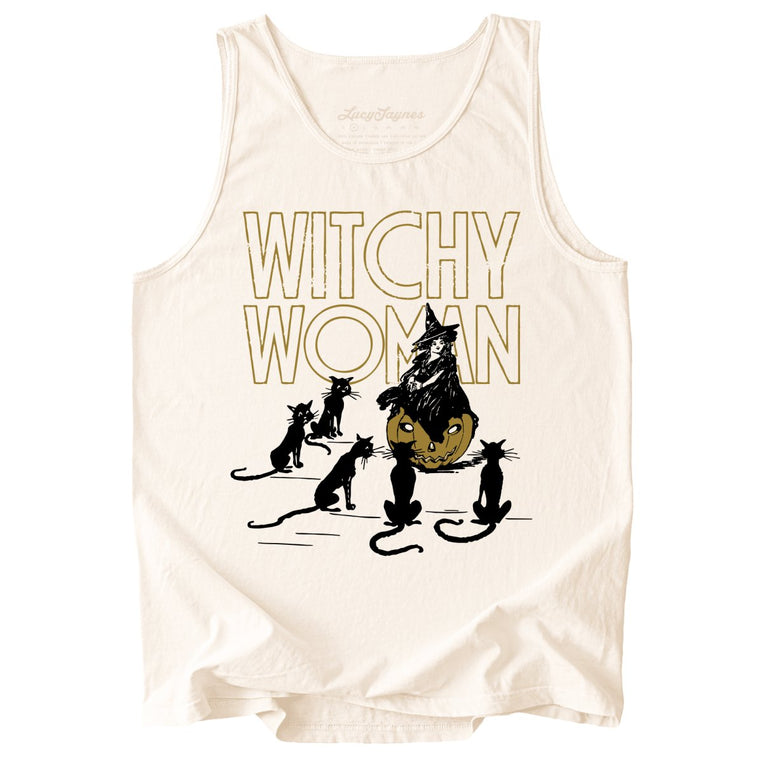 Witchy Woman Comfort Colors Graphic Tank Top