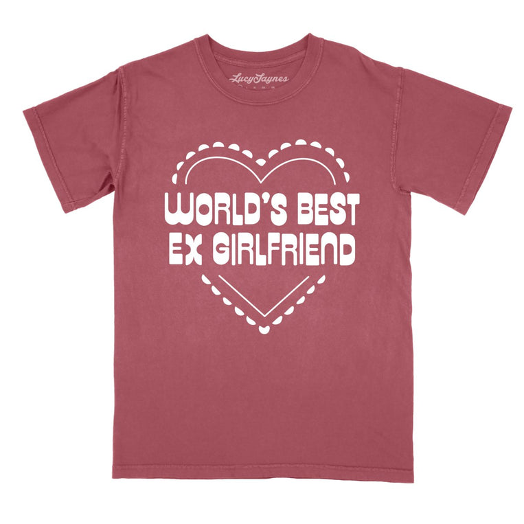 World's Best Ex Girlfriend Comfort Colors Graphic Tee - Brick