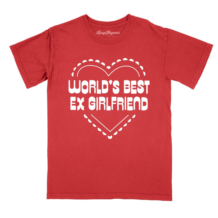 World's Best Ex Girlfriend Comfort Colors Graphic Tee - Red