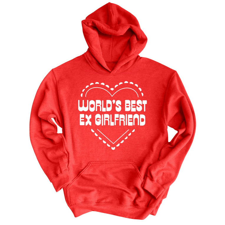 World's Best Ex Girlfriend Graphic Hoodie - Red