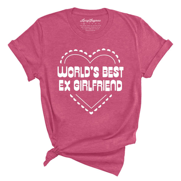 World's Best Ex Girlfriend Graphic Tee - Heather Raspberry