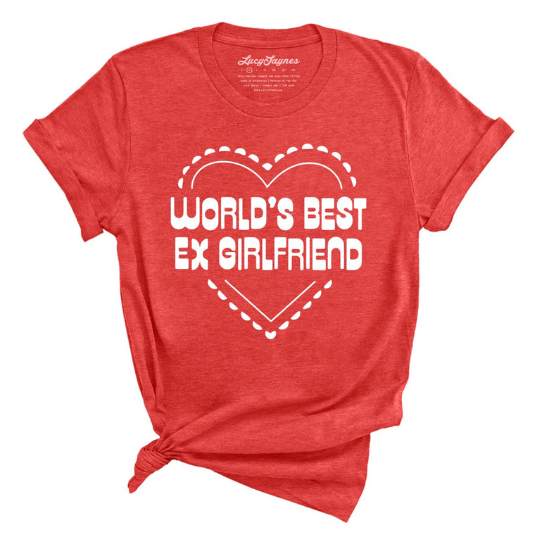 World's Best Ex Girlfriend Graphic Tee - Heather Red