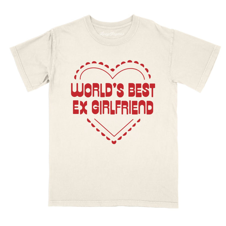 World's Best Ex Girlfriend Comfort Colors Graphic Tee - Ivory