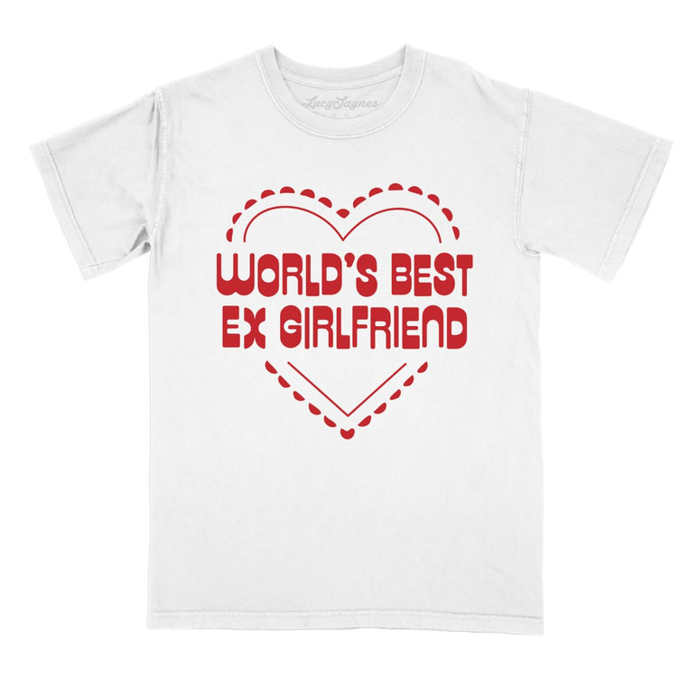 World's Best Ex Girlfriend Comfort Colors Graphic Tee - White