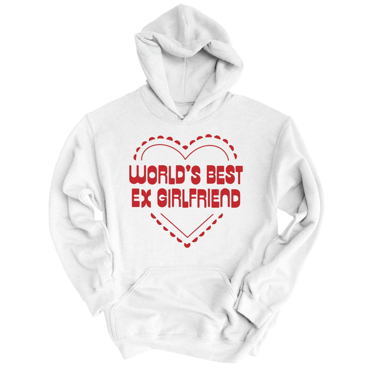 World's Best Ex Girlfriend Graphic Hoodie - White