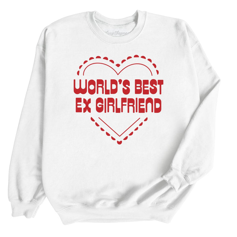 World's Best Ex Girlfriend Graphic Sweatshirt - White