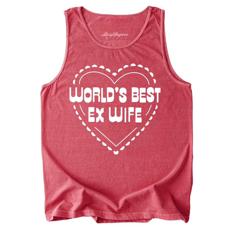 World's Best Ex Wife Comfort Colors Graphic Tank Top