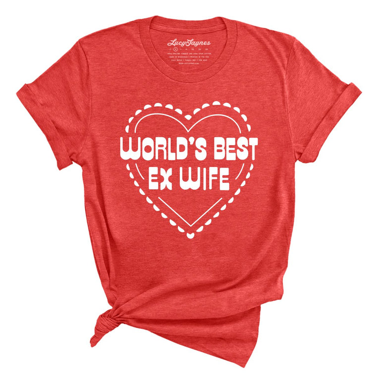 World's Best Ex Wife Graphic Tee - Heather Red