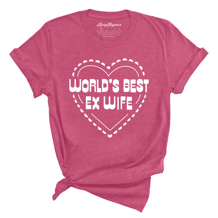 World's Best Ex Wife Graphic Tee - Heather Raspberry