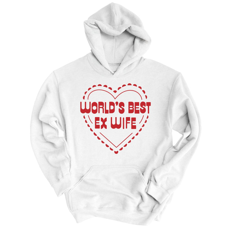 World's Best Ex Wife Graphic Hoodie - White