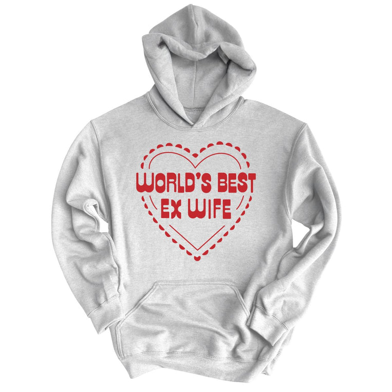 World's Best Ex Wife Graphic Hoodie - Ash