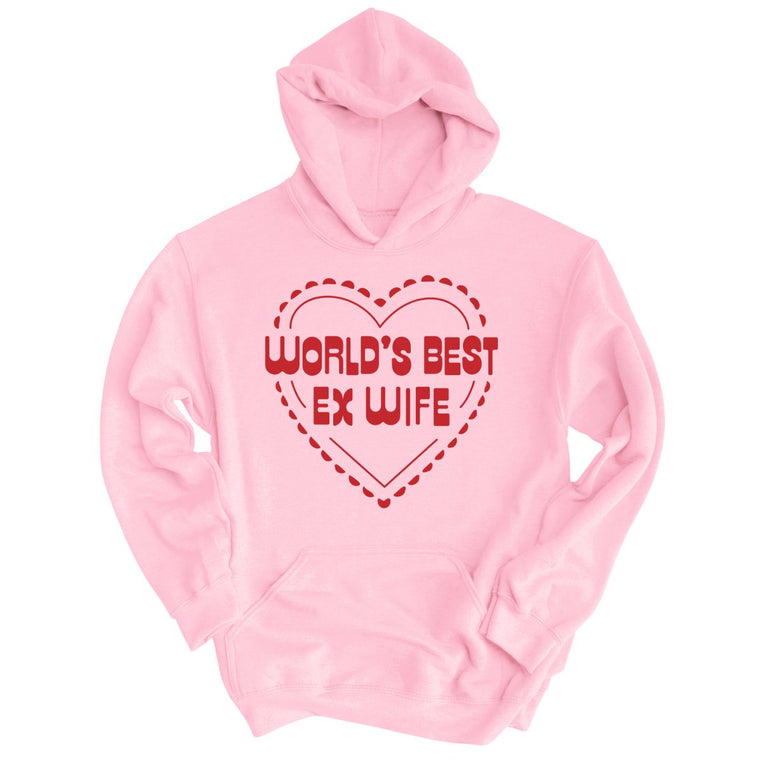 World's Best Ex Wife Graphic Hoodie - Light Pink