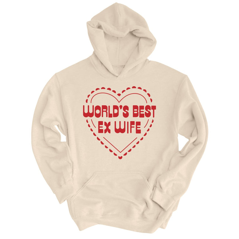 World's Best Ex Wife Graphic Hoodie - Sand