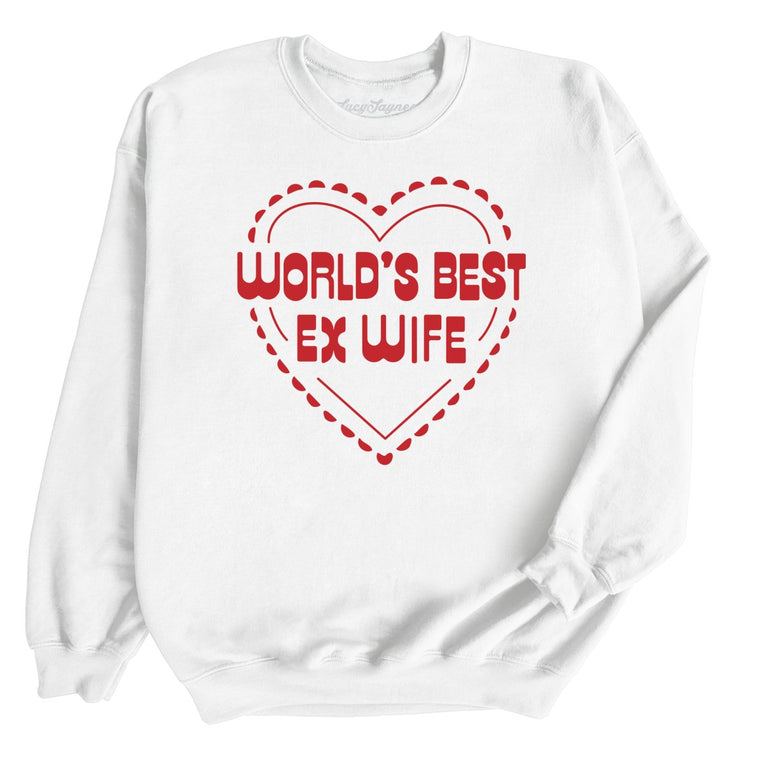 World's Best Ex Wife Graphic Sweatshirt - White