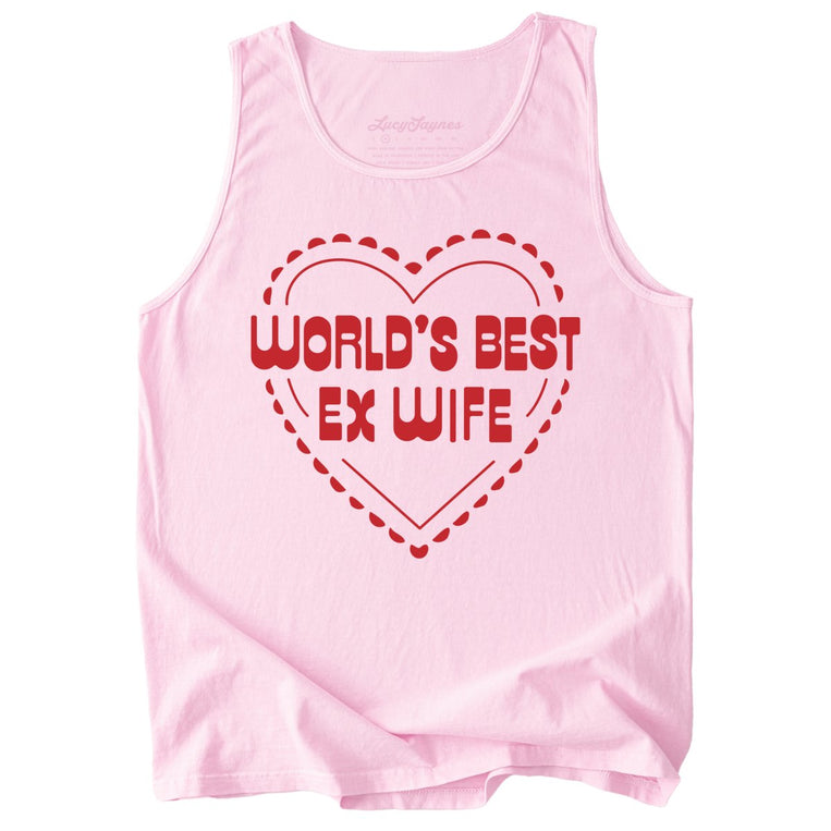World's Best Ex Wife Comfort Colors Graphic Tank Top - Blossom