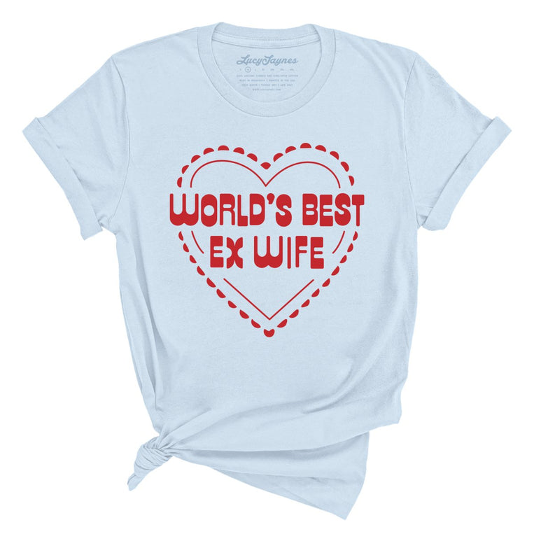 World's Best Ex Wife Graphic Tee - Light Blue