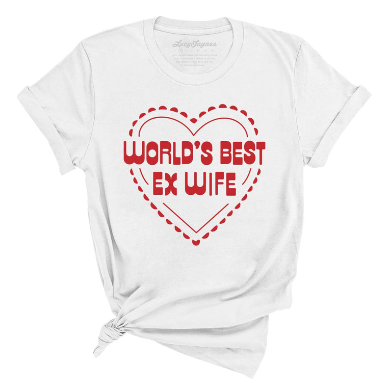 World's Best Ex Wife Graphic Tee - White