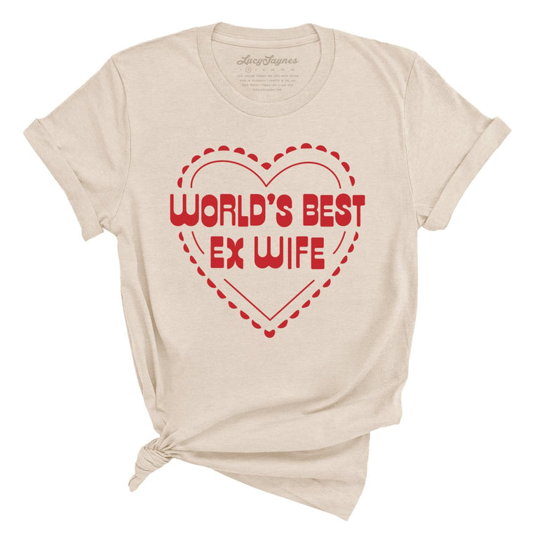 World's Best Ex Wife Graphic Tee - Soft Cream