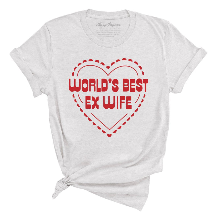 World's Best Ex Wife Graphic Tee - Ash
