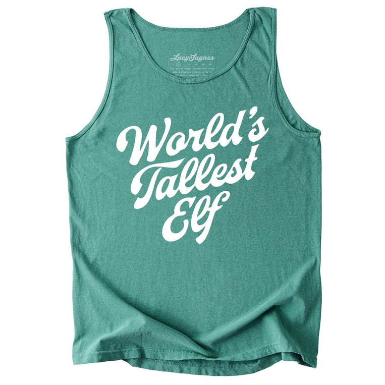 World's Tallest Elf Comfort Colors Graphic Tank Top