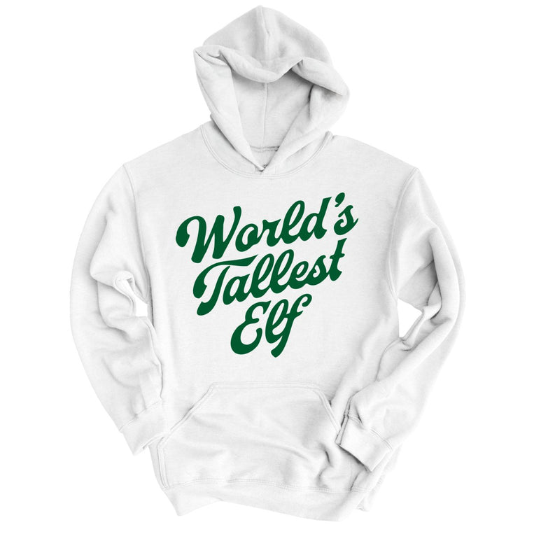 World's Tallest Elf Graphic Hoodie - White