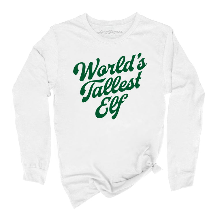 World's Tallest Elf Graphic Long Sleeve Tee