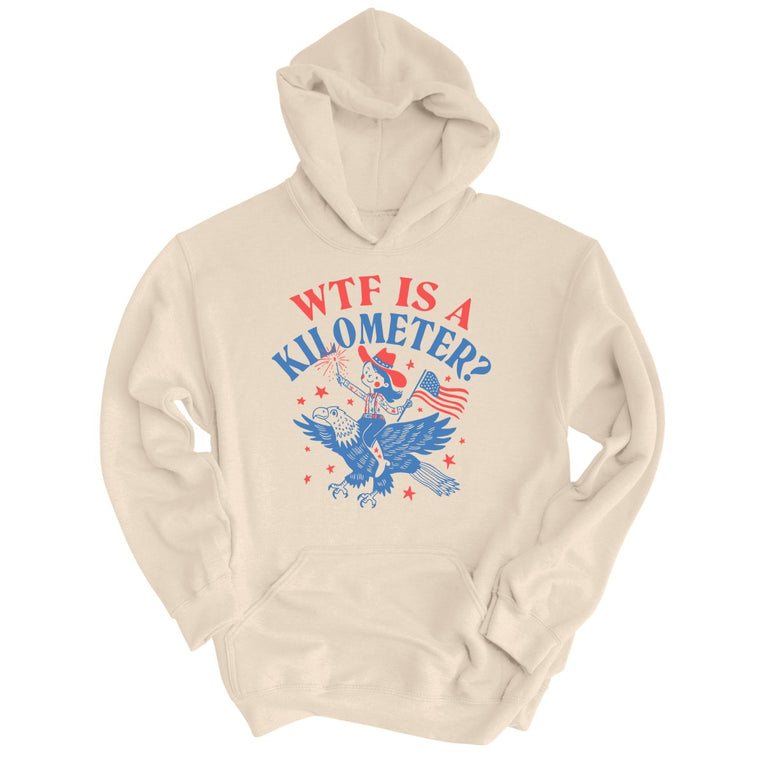 WTF Is A Kilometer Graphic Hoodie - Sand