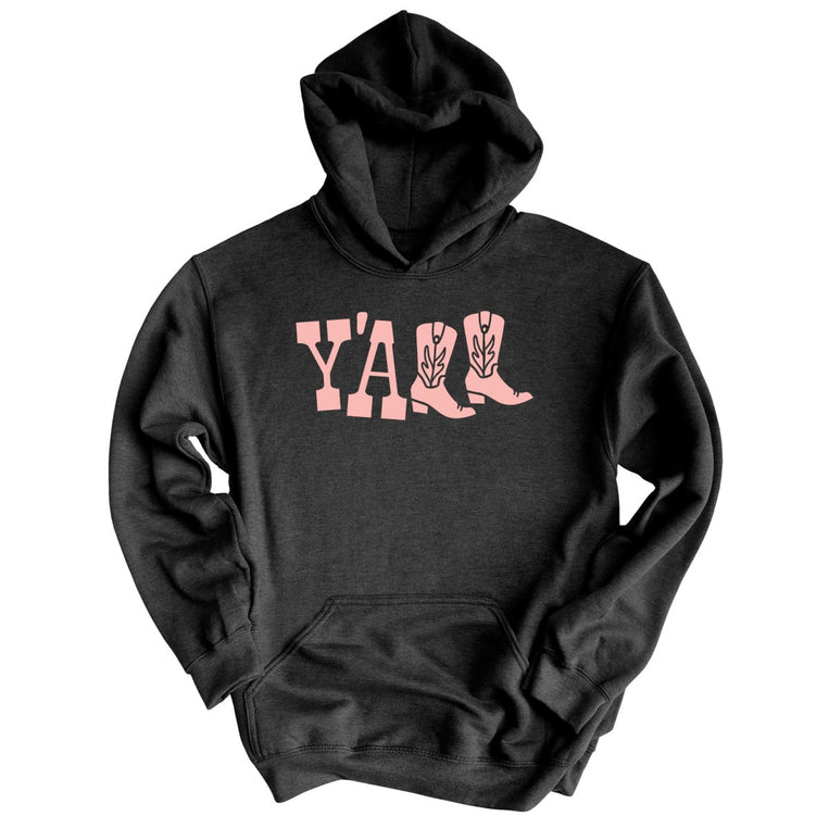 Y'all Boots Graphic Hoodie - Charcoal Heather