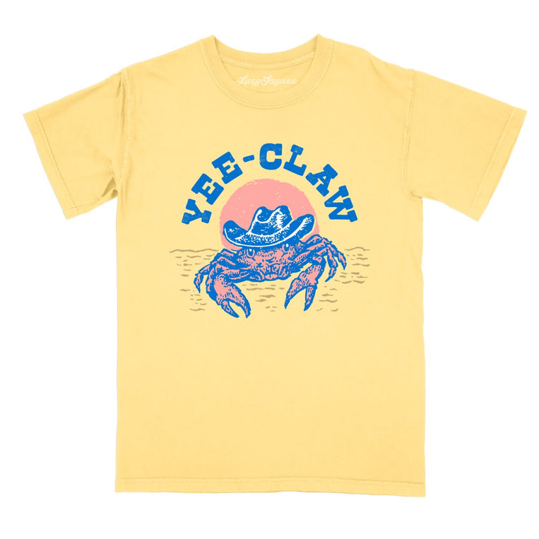 Yee Claw Comfort Colors Graphic Tee - Butter