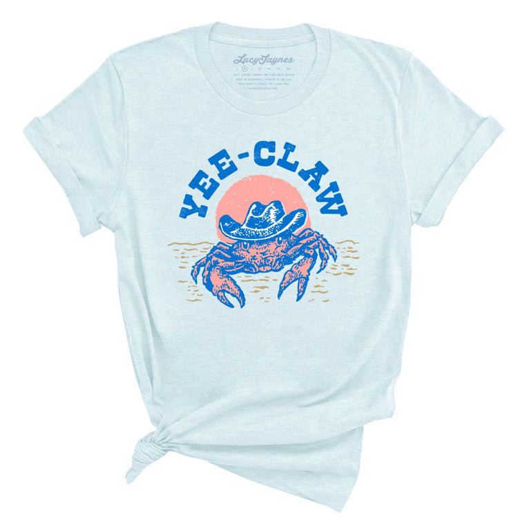 Yee Claw Graphic Tee - Heather Ice Blue