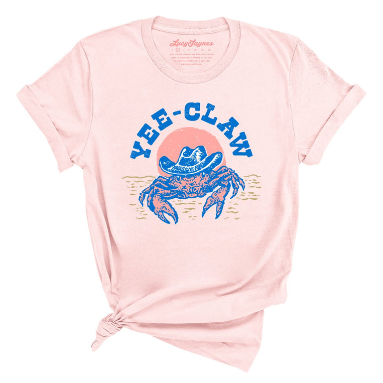 Yee Claw Graphic Tee - Soft Pink