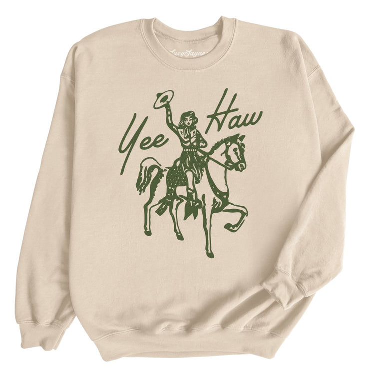 Yee Haw Graphic Sweatshirt - Sand