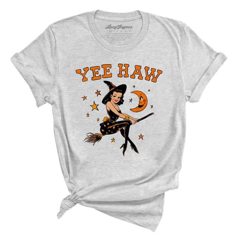 Yee Haw Witch Graphic Tee - Athletic Heather