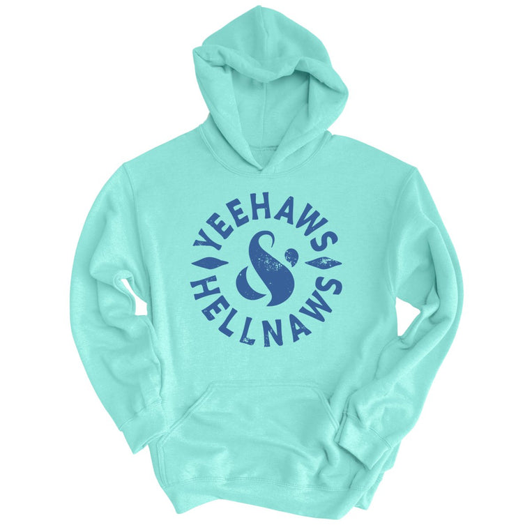 Yeehaws and Hellnaws Graphic Hoodie - Mint